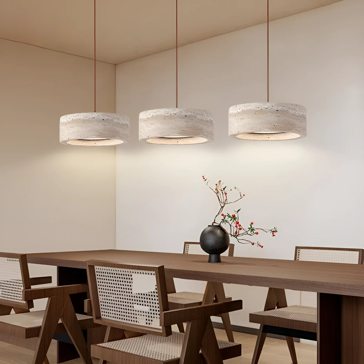 Huangdongshi Japanese style acrylic ceiling chandelier with 18W LED tri-colour dimming option for bedroom