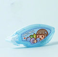 Hand account dotting glue in peach juice colour, plastic applicator with cute design and card packing.