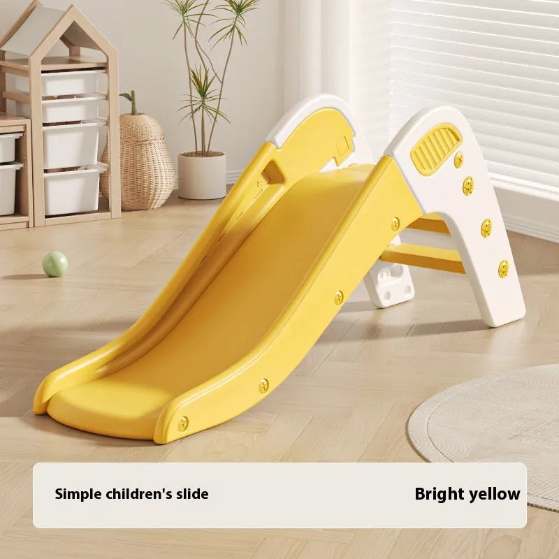 Small plastic baby slide for toddlers under 3 years in blue, yellow, brown or grey colours