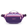 Nylon one-shoulder waist bag 2 litre dopamine colour with chain detail, outdoor leisure style