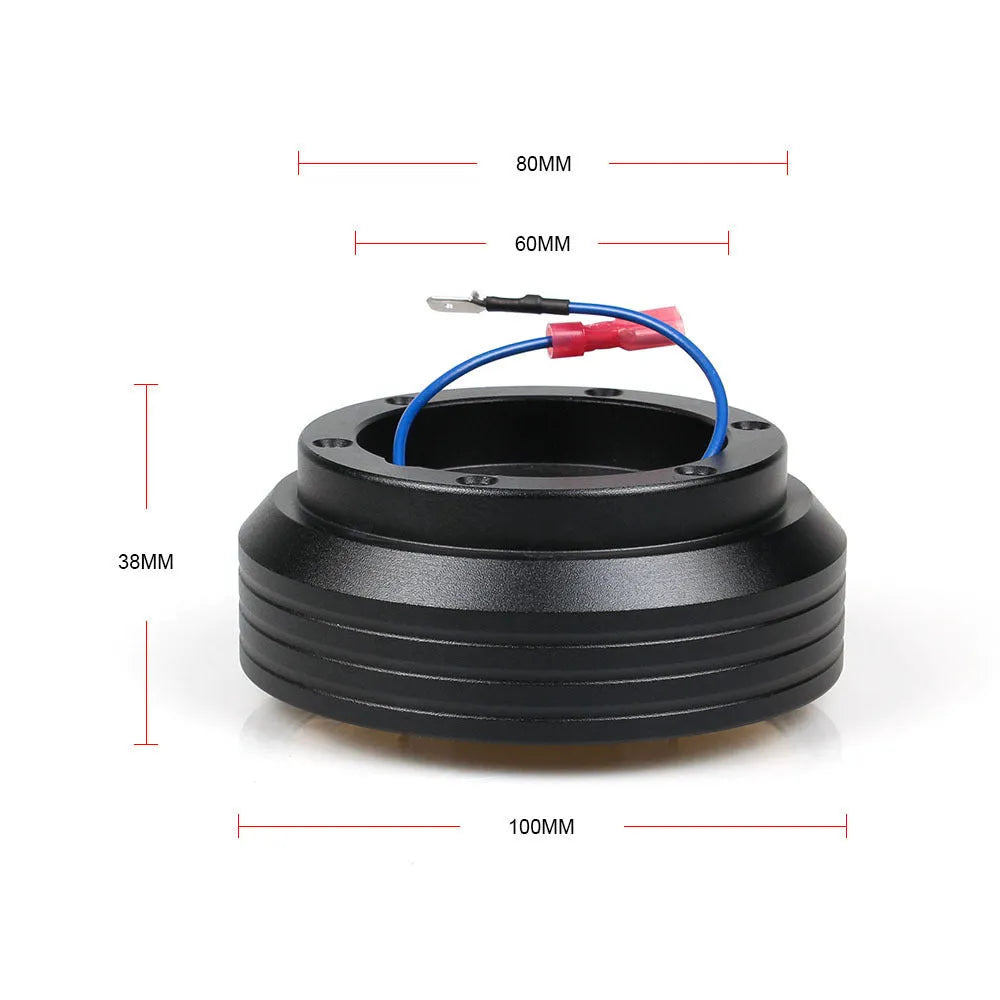 Black steering wheel base modification accessory for Honda Civic EK130H and EG110H chassis compatibility