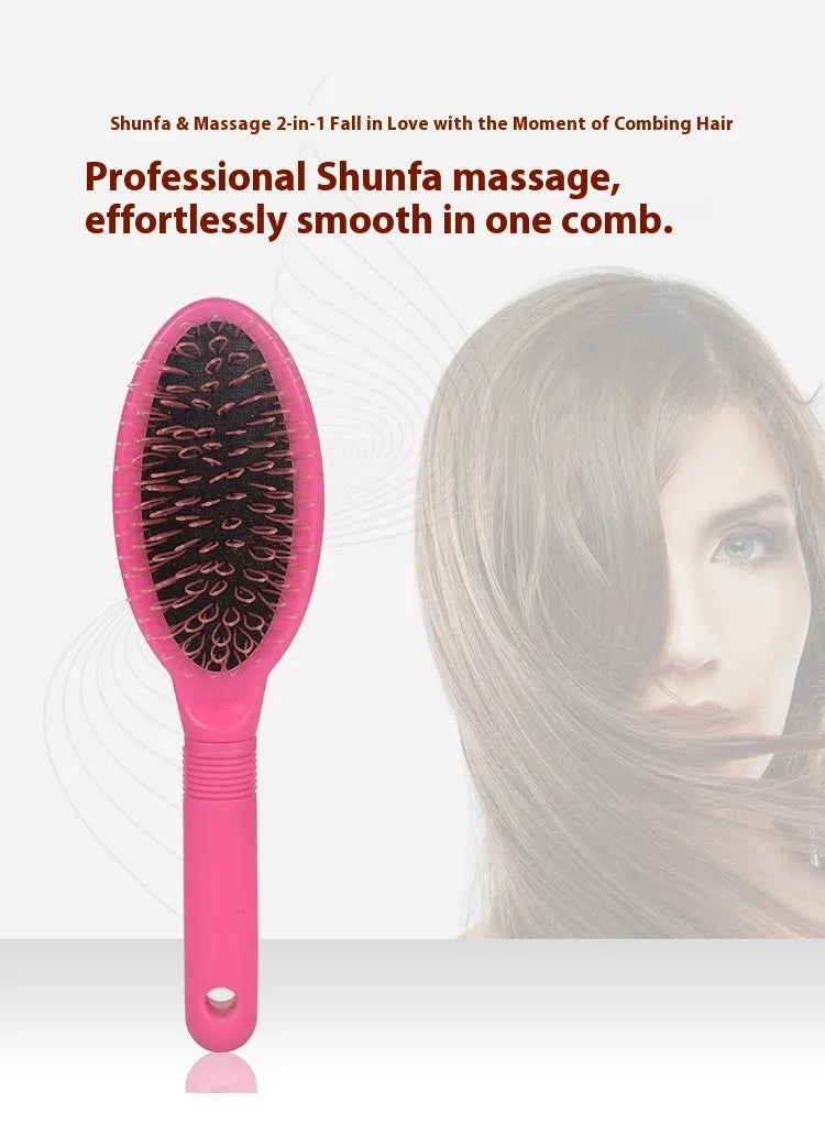 Black ring tooth hair extension comb made from ABS plastic