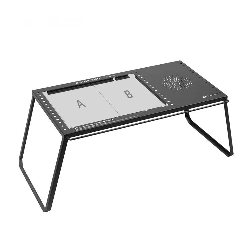 IGT folding camping table carbon steel multifunctional unit with cell board drain basket and spider furnace compatibility