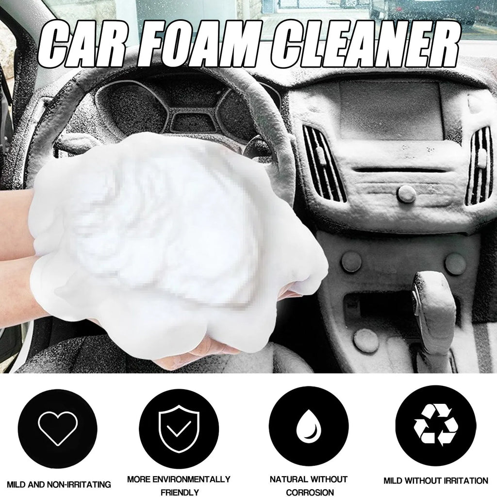 60ml car interior foamed cleaner bottle and 10cm sponge for wash-free upholstery cleaning