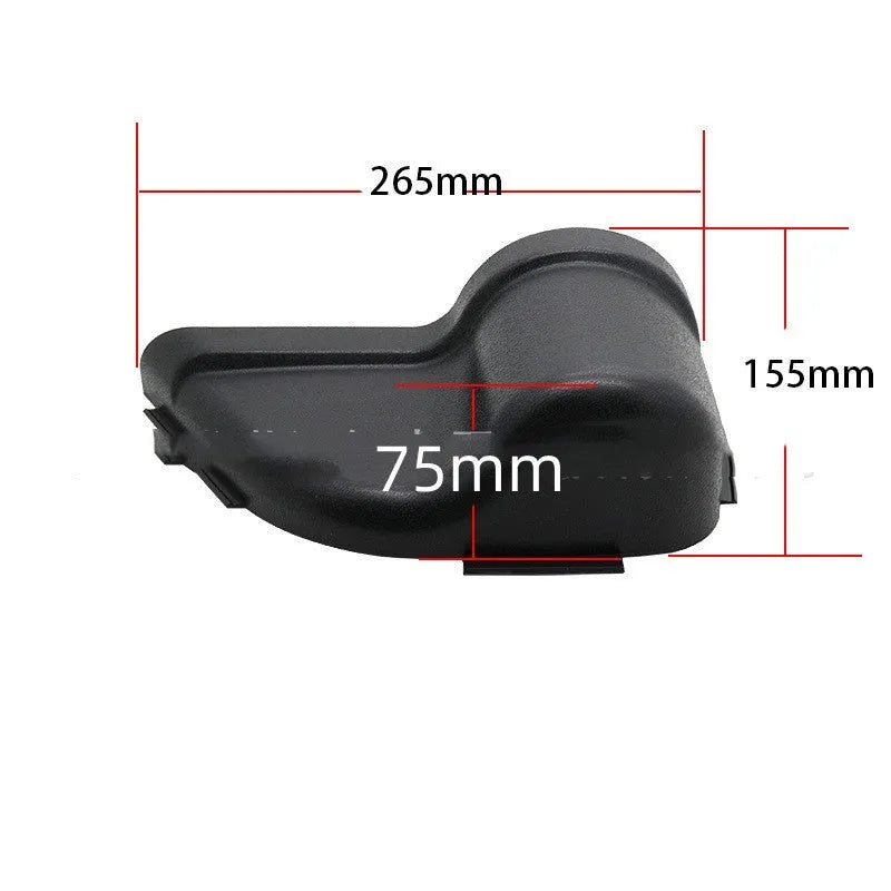 Black ABS plastic door storage box for Jeep Wrangler JK and JL interior door panel.