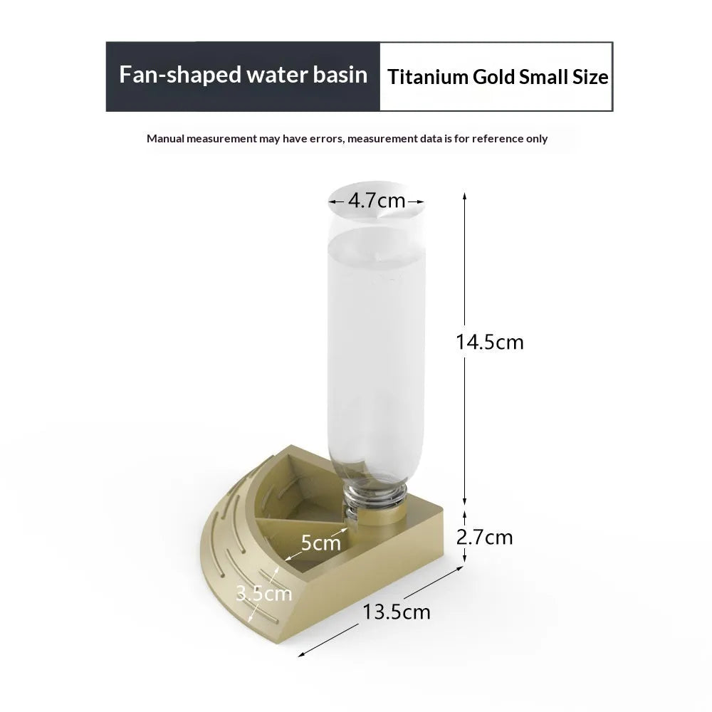 Multi-functional plastic reptile water bowl in gray, medium size, for feeding and hydration in a vivarium
