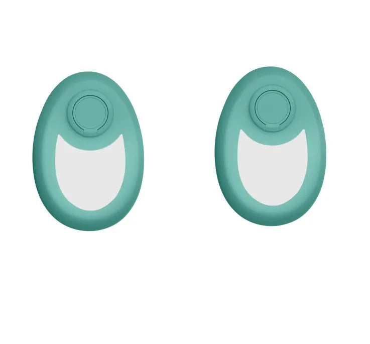 CJEER crystal hair removal tool with nano-glass surface and metal finger ring in green colour
