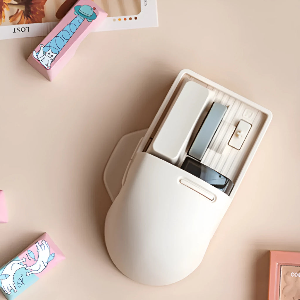 Xiaoqiao tofu colour wireless mouse with USB receiver and Type-C cable
