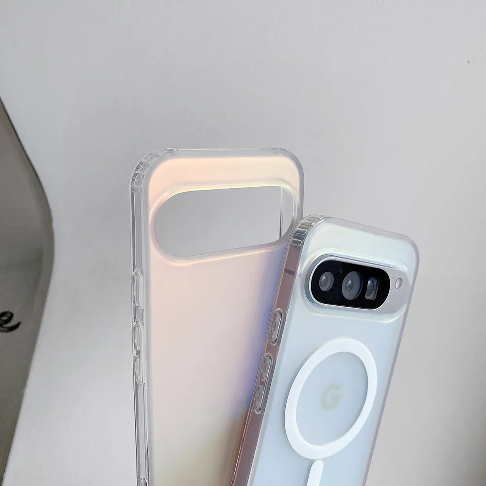 Laser frosted matte TPU PC phone case for Google Pixel devices with anti-fingerprint finish in colour D28