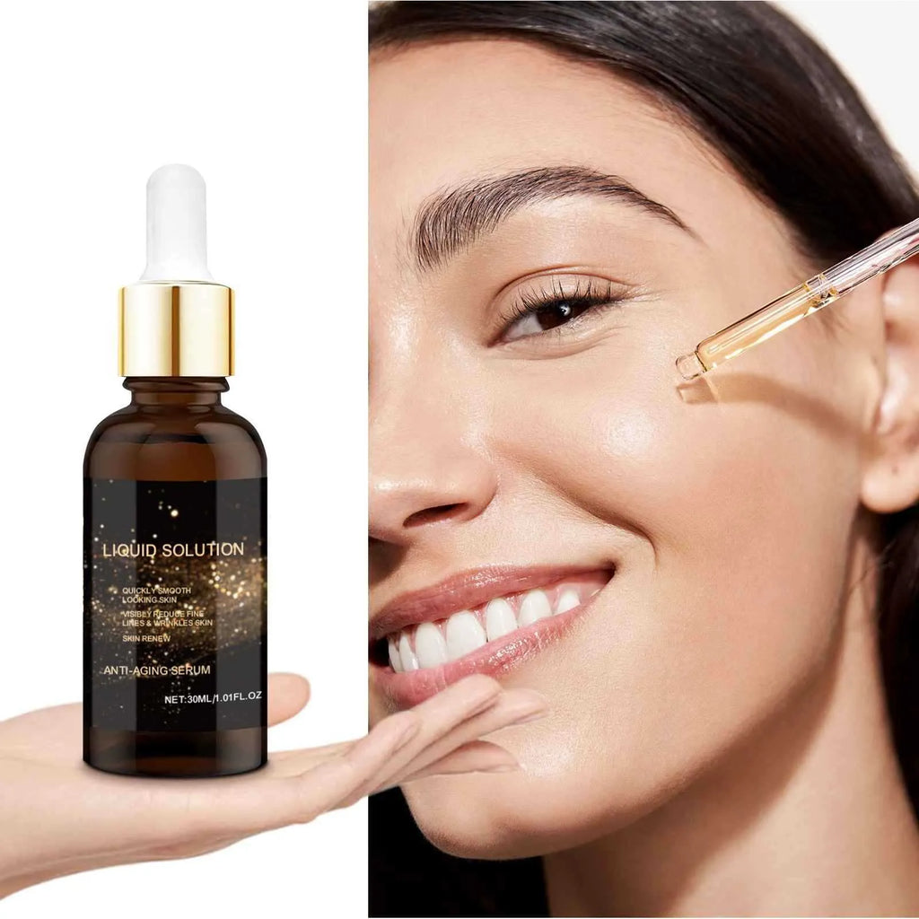 30ml facial moisturising liquid bottle with hyaluronic acid formula