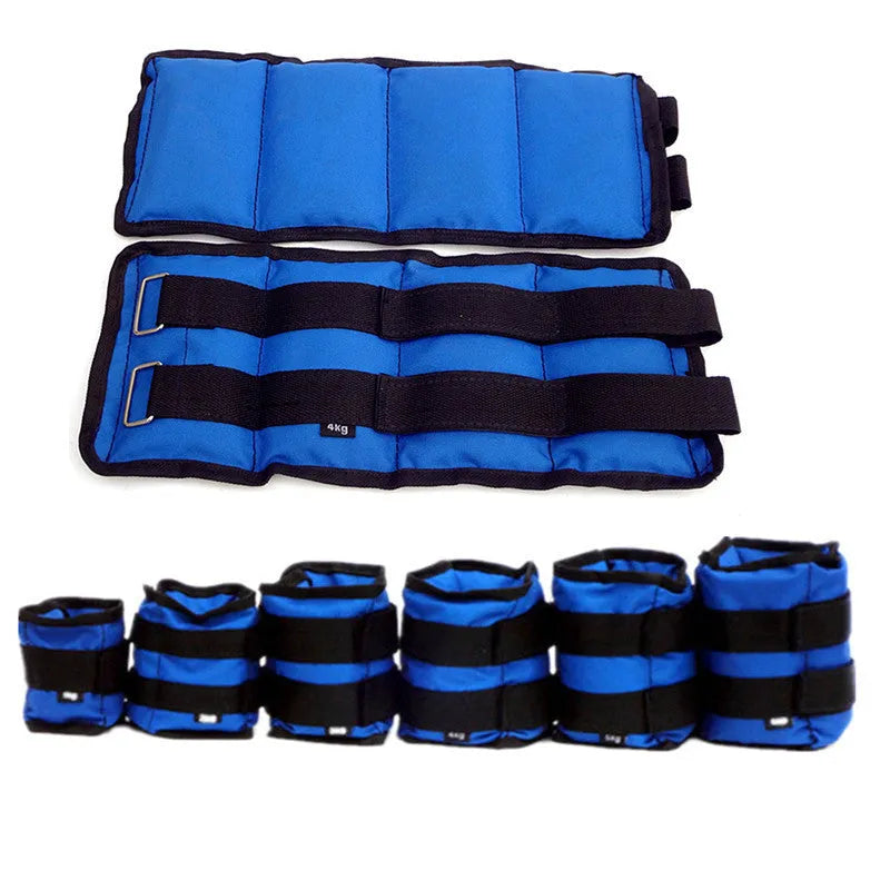 Pair of Oxford cloth legging sandbags for track and field training in various weight options