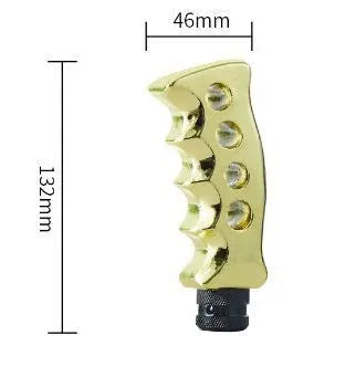 Resin manual gear shift head for automobile modification in black gold and titanium colour options