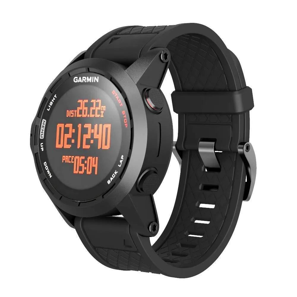 Jiaming 26mm silicone sports watch strap with stainless steel buckle in multiple colour options