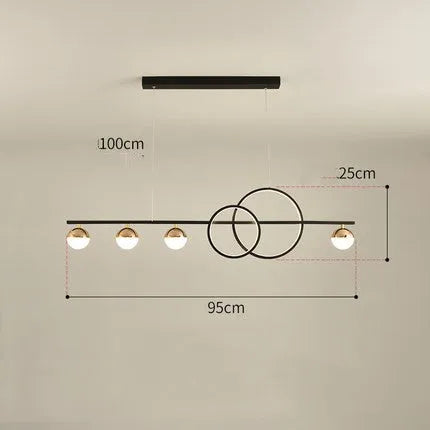 Rectangular aluminium LED ceiling light in black or gold with remote control for dimming
