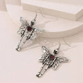 Halloween skeleton earrings alloy exaggerated skull drop earrings for women ER23Y0679