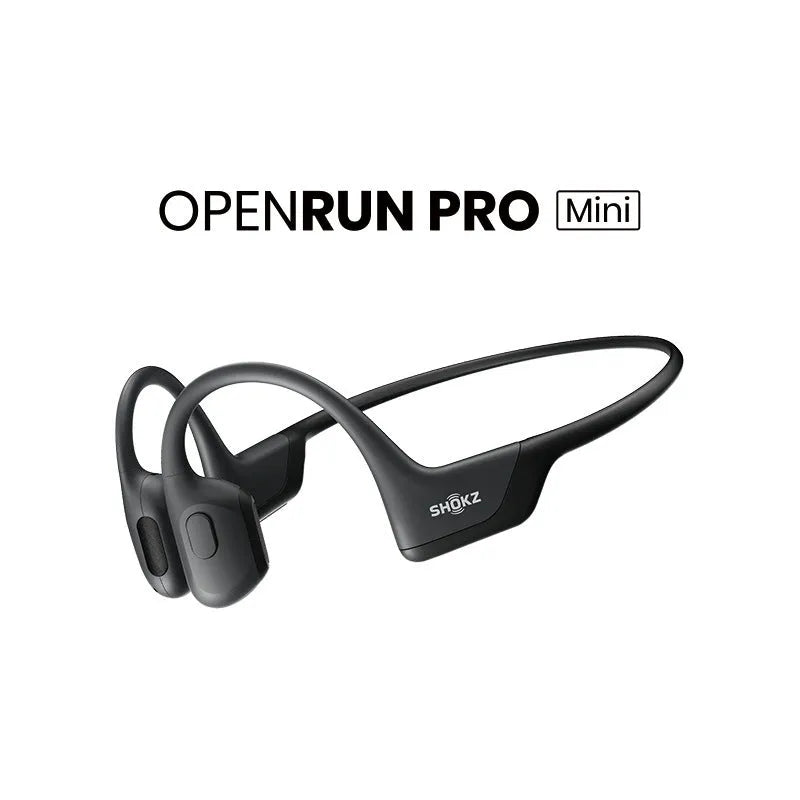 Knight Black bone conduction wireless Bluetooth earphones with neck-hanging titanium alloy frame.