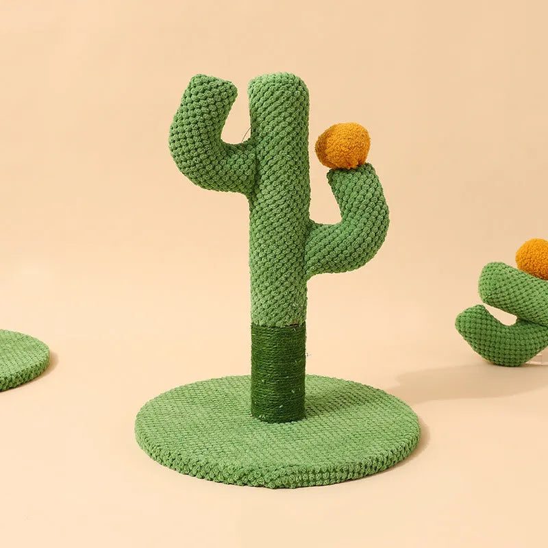 Masson cactus design cat scratching pole climber and coconut tree scratch board for pets