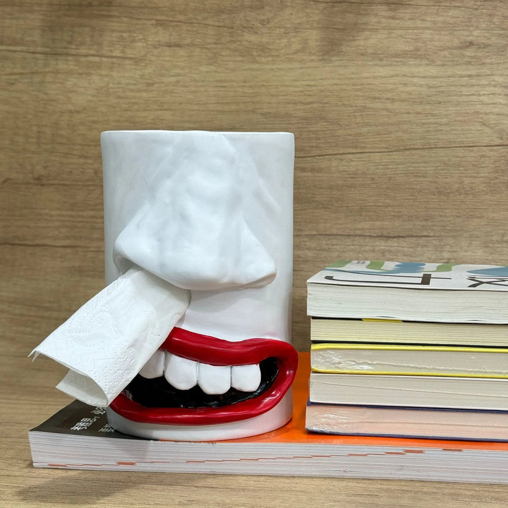 American-style resin tissue box holder desktop ornament with funny tissue paper holder design