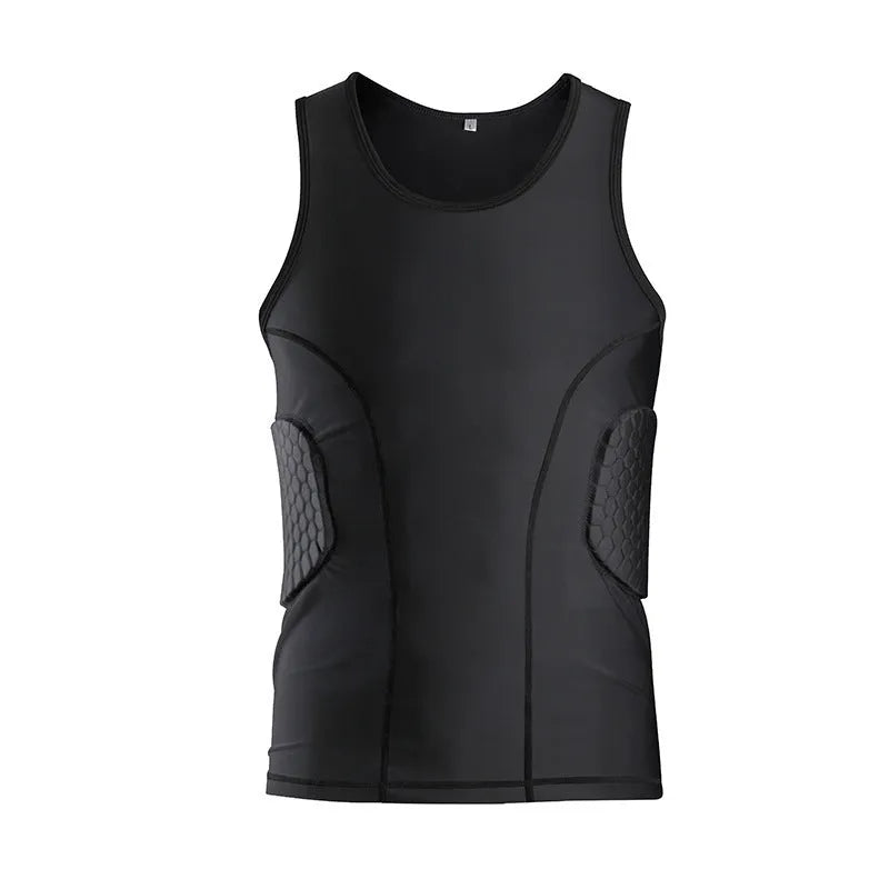 Anti-collision football training suit olive jersey with T-shirt shorts and vest protective padding polyester Lycra lining adult neutral