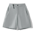 Men's quick-drying sports shorts in khaki with four-sided elastic and 3D cutting.