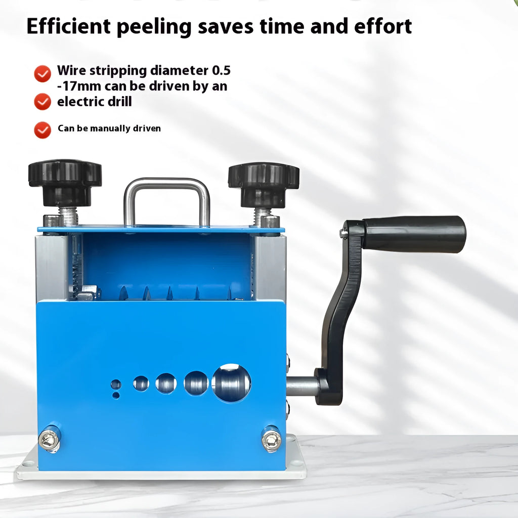 SD-017 manual wire stripping machine with compact porous body for 0.5-17mm wires
