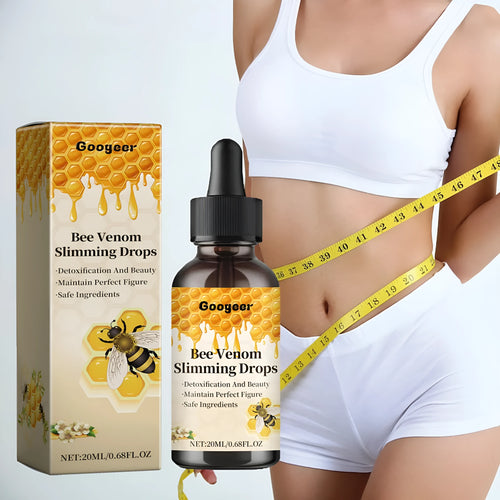 20ml bottle of body care drops with colour classification label.