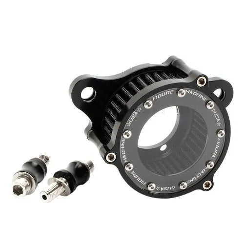 CNC aluminium retro motorcycle air filter with transparent glass panel for Harley Davidson Sportster