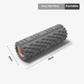 EVA foam roller 30x10cm black colour for fitness and muscle recovery