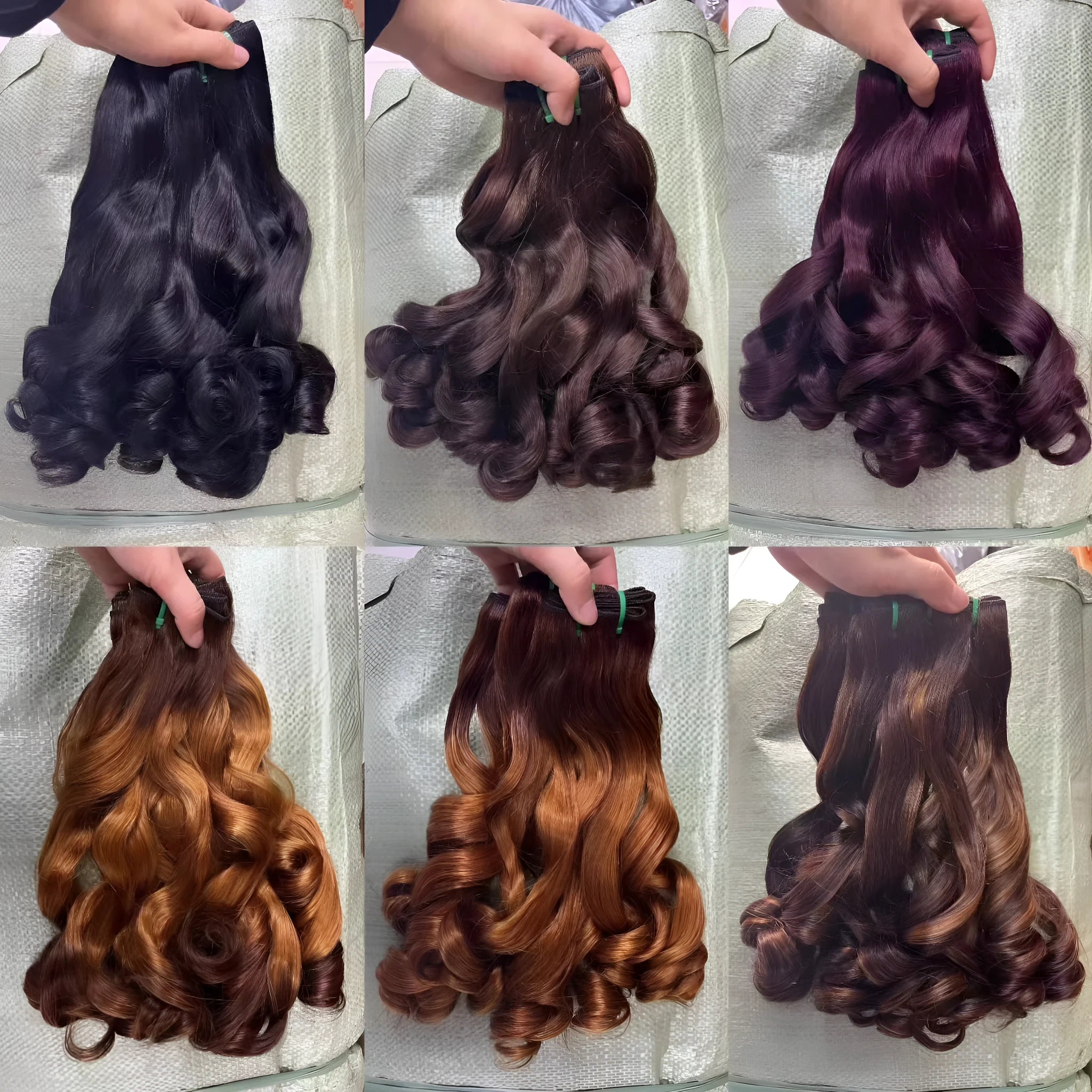 Front lace human hair wig in pissy 06 colour showing natural styling