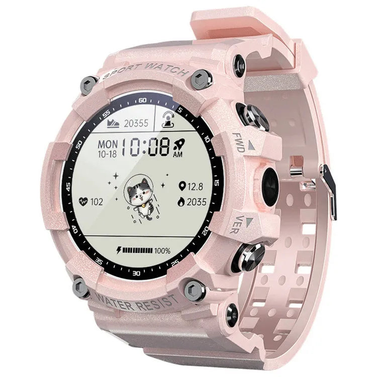 ATTACK 3 IP67 waterproof smart sports watch with round colour screen and TPU strap
