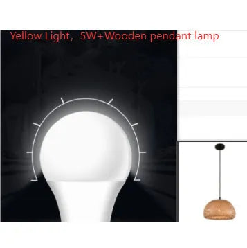 American Garden bamboo woven rattan chandelier 600mm rural style Southeast Asia lamp