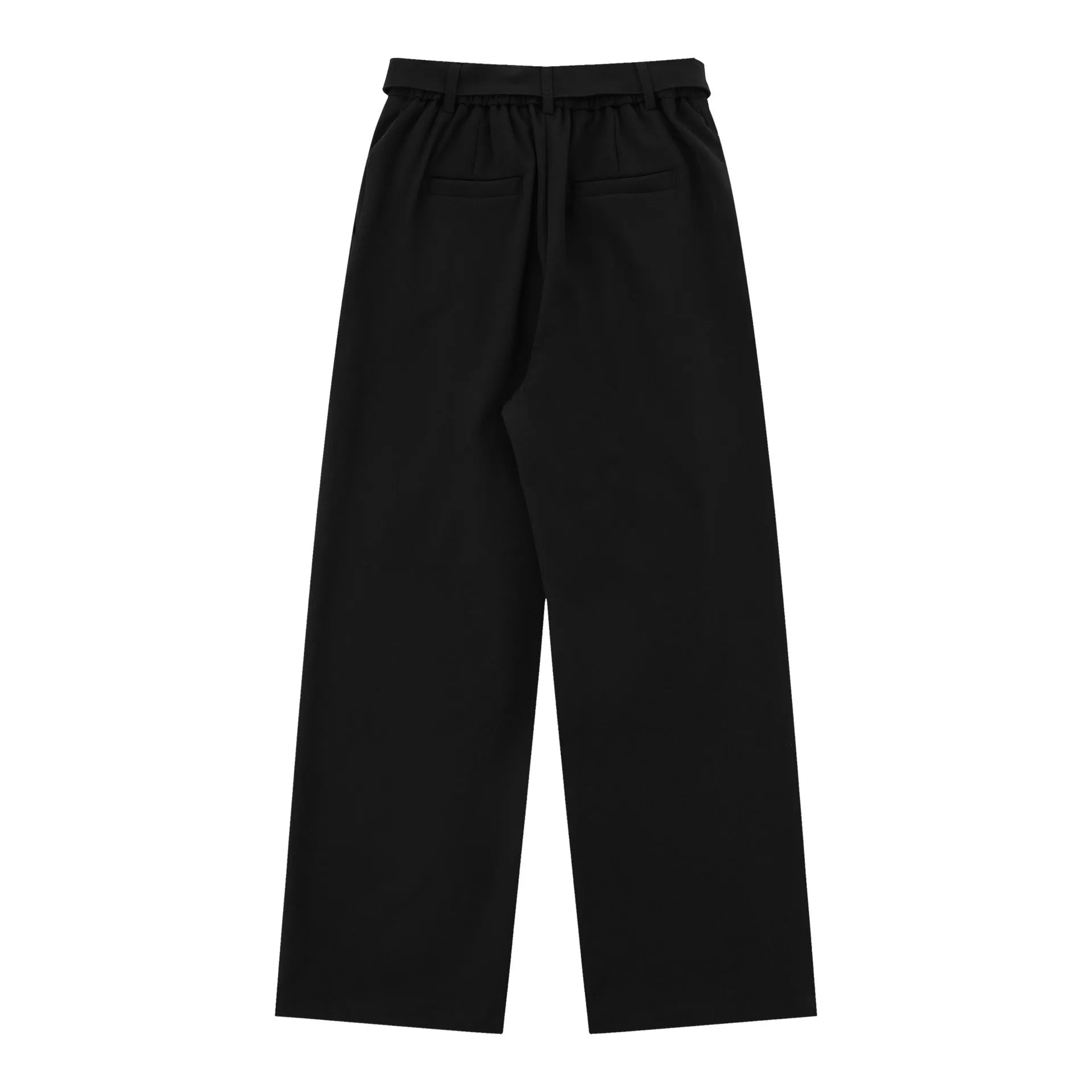 Women's loose high waist wide-legged trousers in black and brown colours