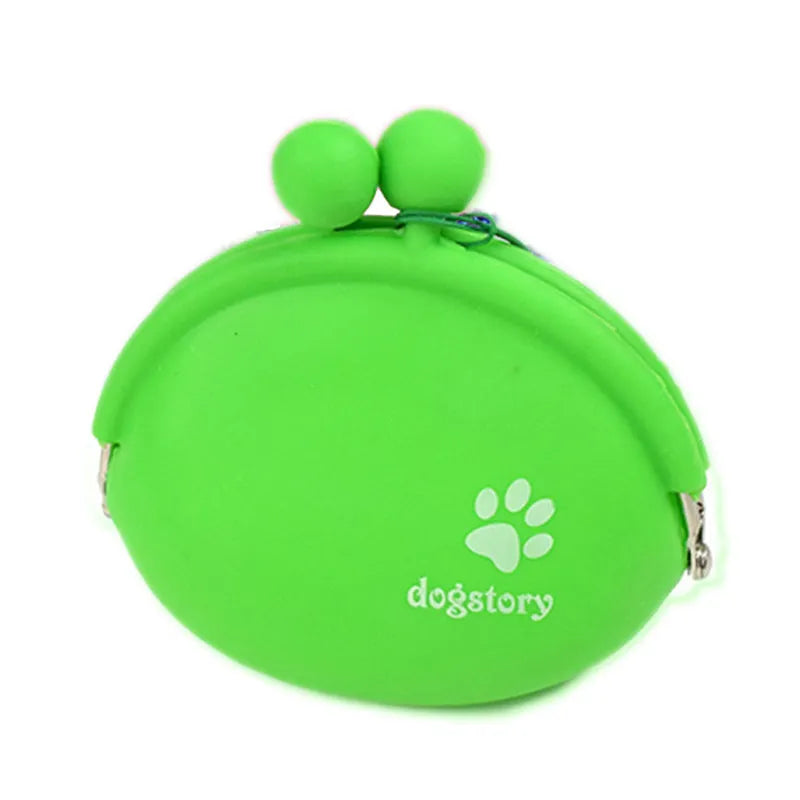 Silicone dog treat waist bag with hook and loop closure in multiple colour options