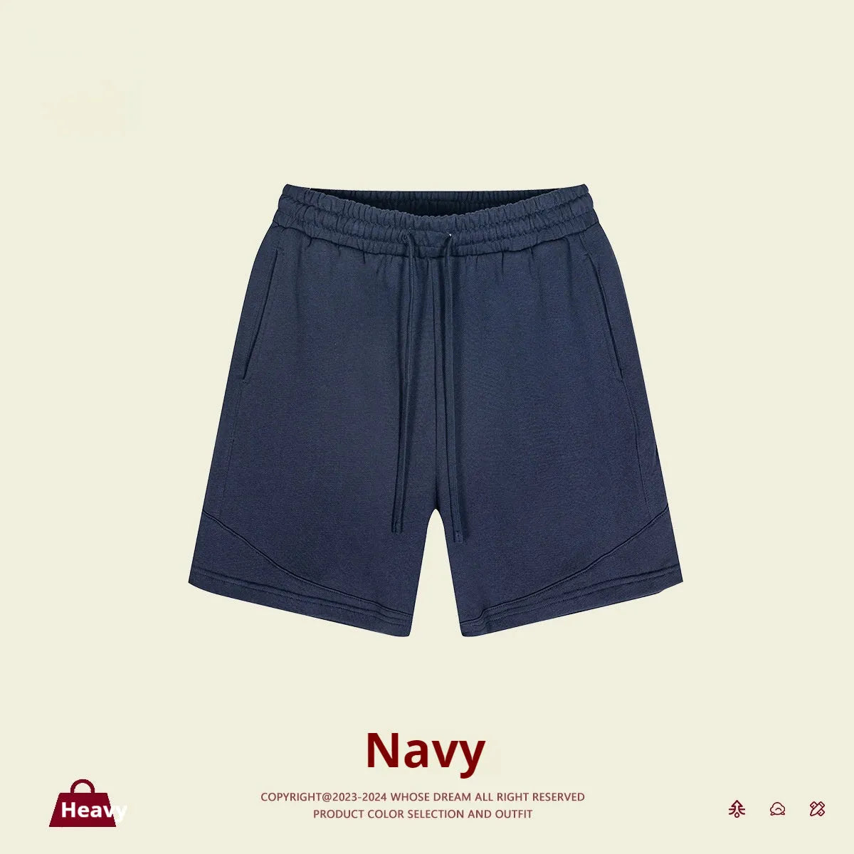 Children's cotton sports shorts in solid colours with loose fit design for active wear