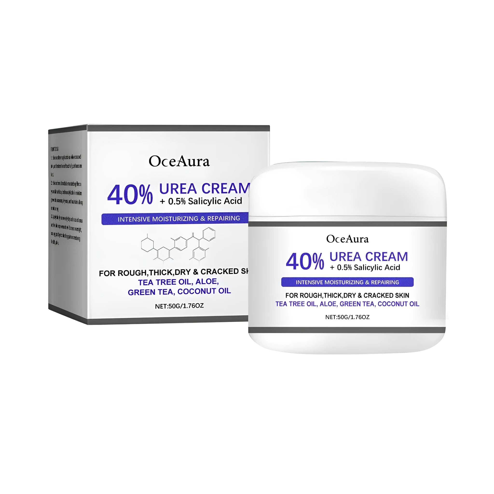 50g tube of anti cracking hand and foot cream with urea and tea tree oil