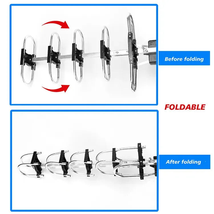 GR-1002 rotatable outdoor digital TV antenna receiver for high gain signal reception.