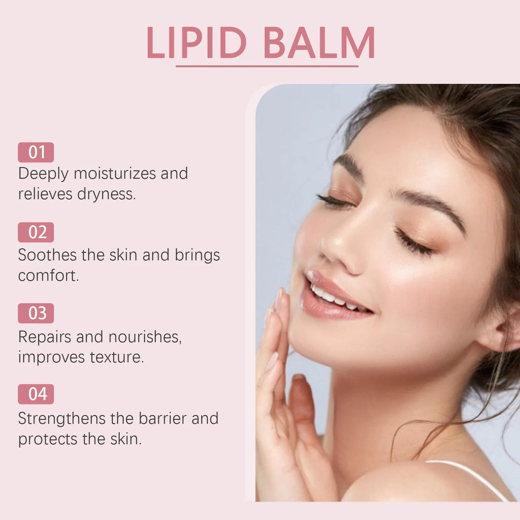 Translucent 100g jar of moisturising cream with ceramide NP, glycerin and natural oils