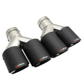 Universal silver stainless steel exhaust pipe muffler with inlet diameter options from 51mm to 101mm