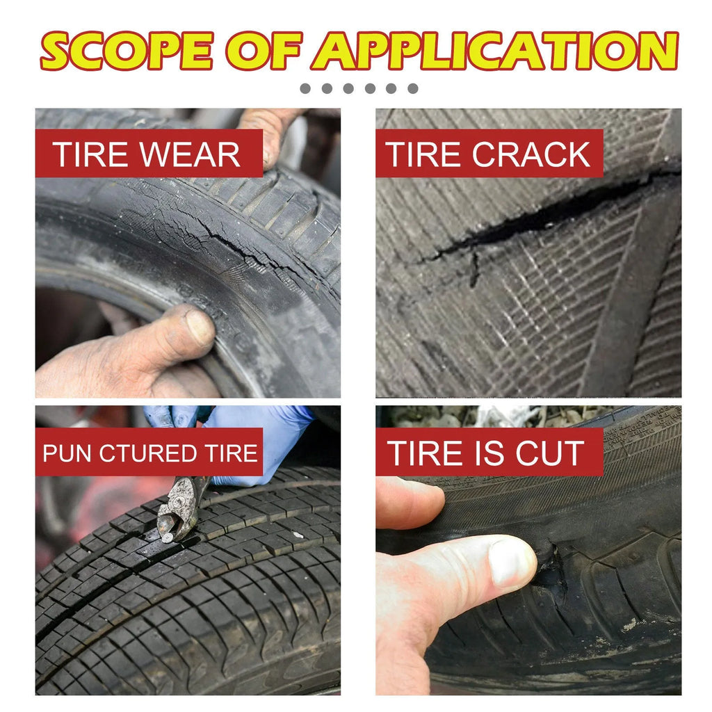 30ml tube of tyre repair glue adhesive sealant for puncture and crack repairs.