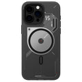 Grey magnetic TPU phone case with cooling window for iPhone 15 Pro and 15 Pro Max