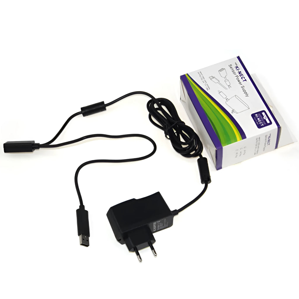 Xbox 360 Kinect power supply adapter with EU and US electrical compatibility