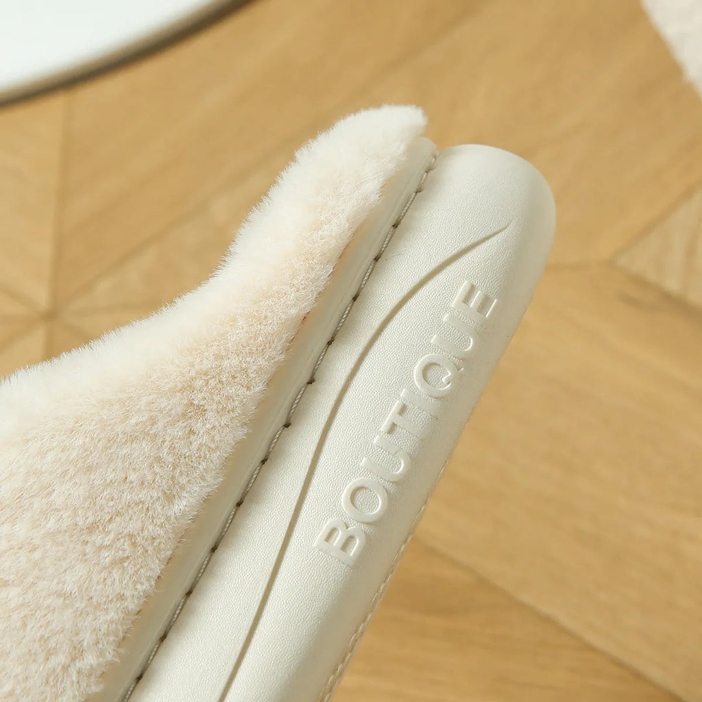 Panda-themed cotton and linen toe ring slippers for adults with a non-slip PVC sole.