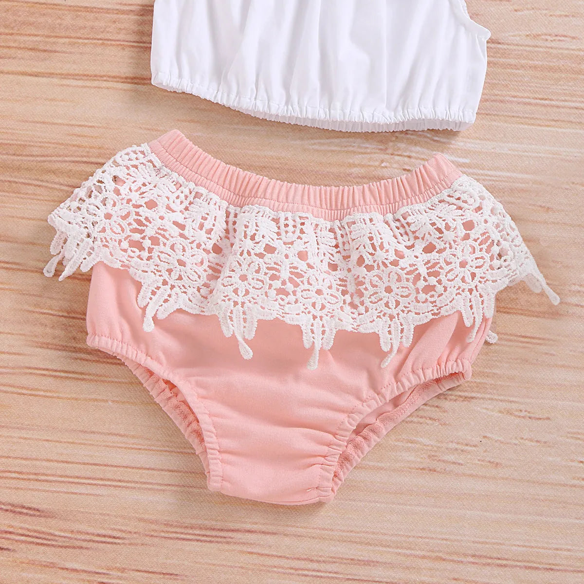 Solid white cotton children's summer suit with vest, shorts, and bow tie for boys, loose fit