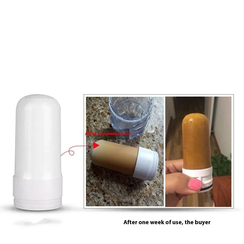 White ABS kitchen front water filter for faucet, indirect drinking use