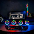Car atmosphere light 3D pickup RGB voice-controlled rhythm aromatherapy clipped to car air vent