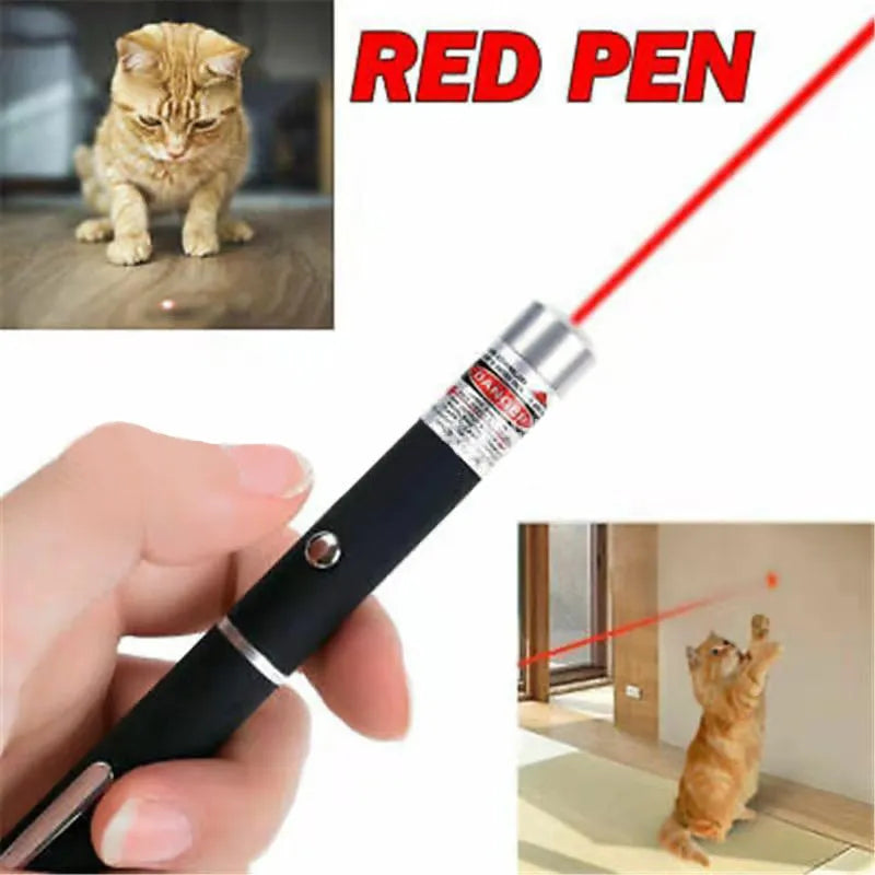 3-pack metal single point laser pens for dogs and cats in three colour options