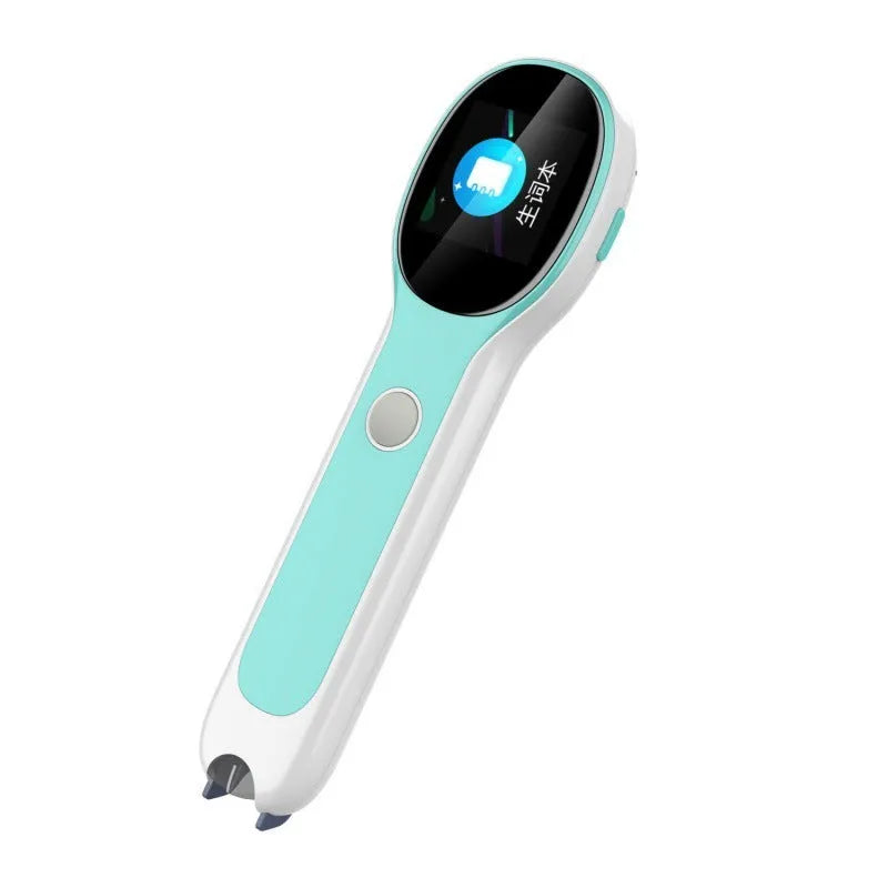 White reading pen translation device with USB cable for English Chinese language learning