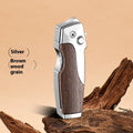 Outdoor folding lighter with straight jet flame, safety lock, and knife, zinc alloy, available in multiple colours