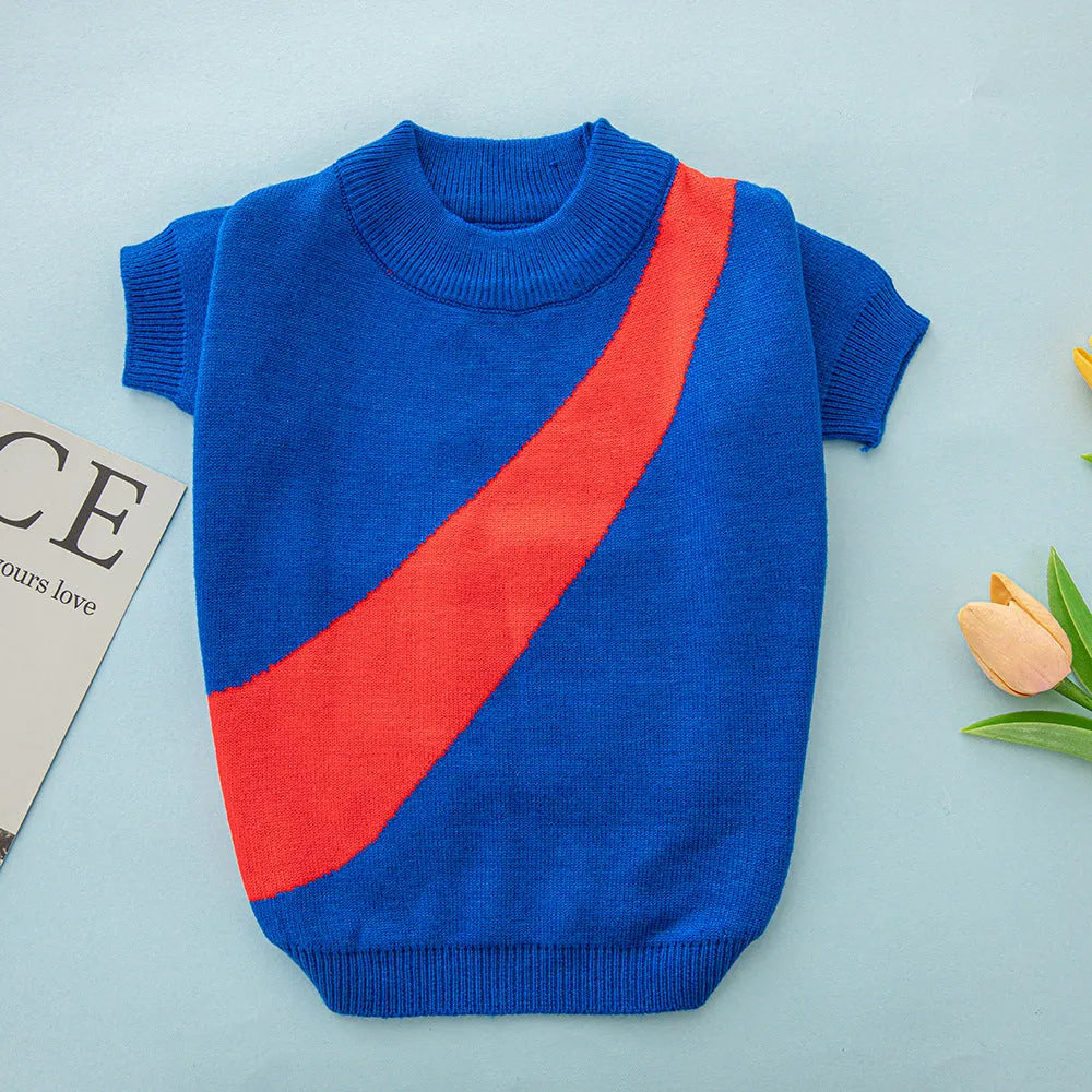 Knitted wool dog jumper for corgis and poodles in various colours