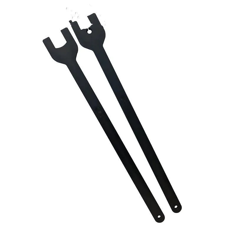 Land Rover fan support wrench coupler wrench 36mm 40mm alloy steel 2-piece set on a workbench
